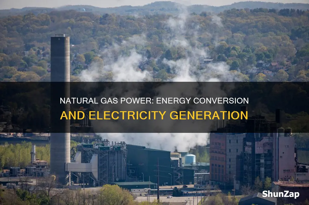 how does natural gyas convert into electricity