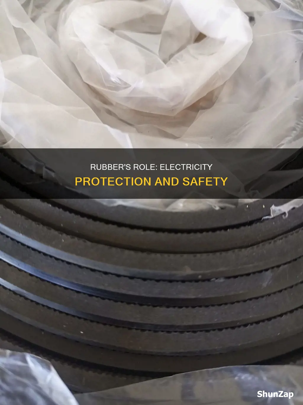 how does rubber protect you from electricity