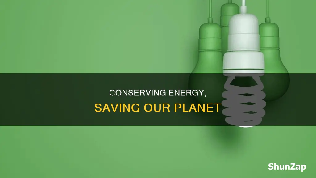 how does saving electricity help climate change