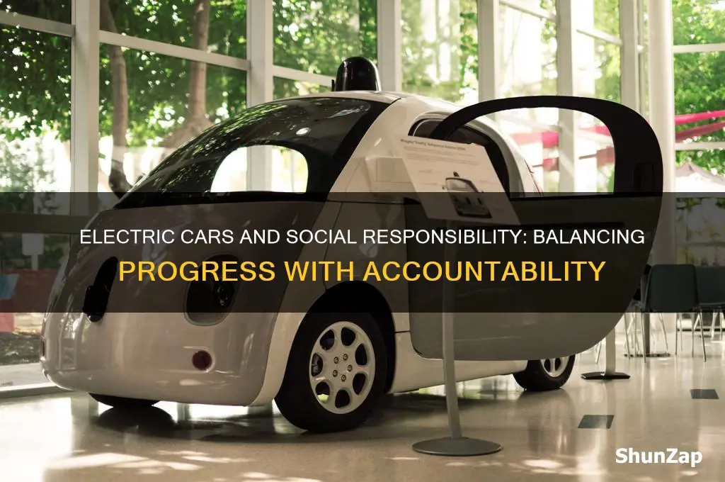 how does social responsibility figure into the electric car debate