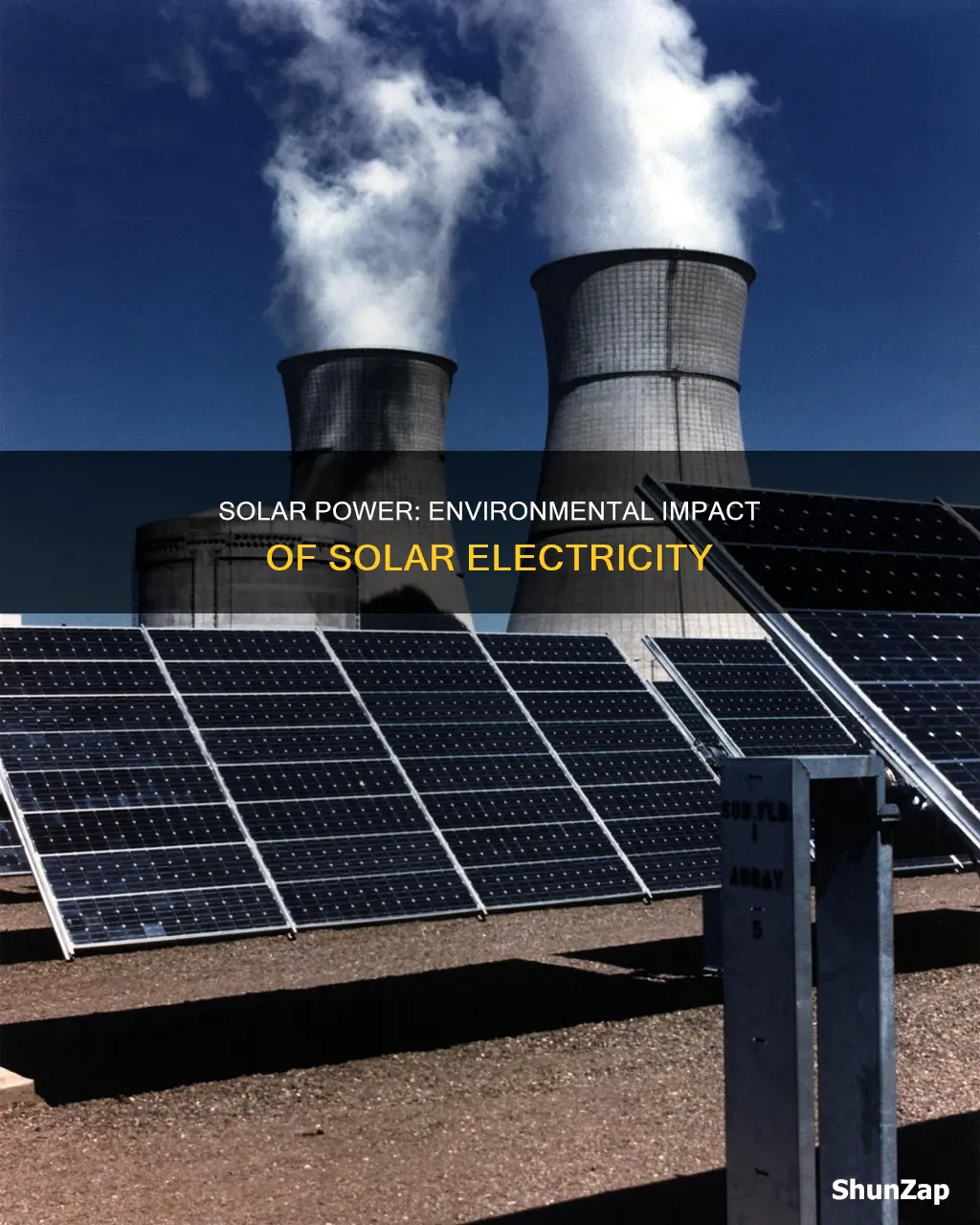 how does solar electricity affect the environment