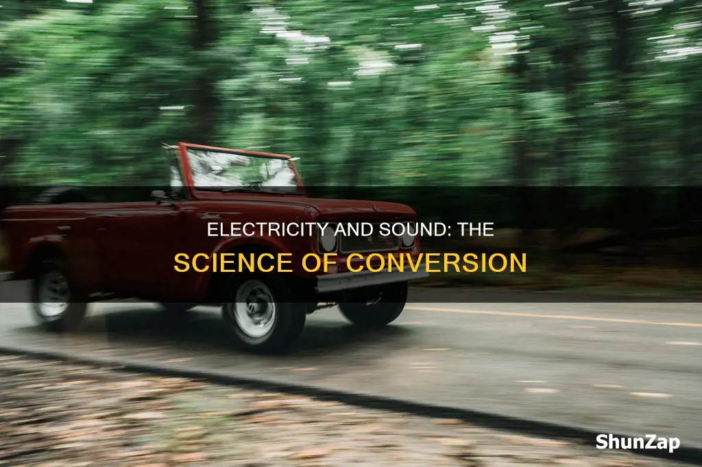 how does sound pass through as electricity