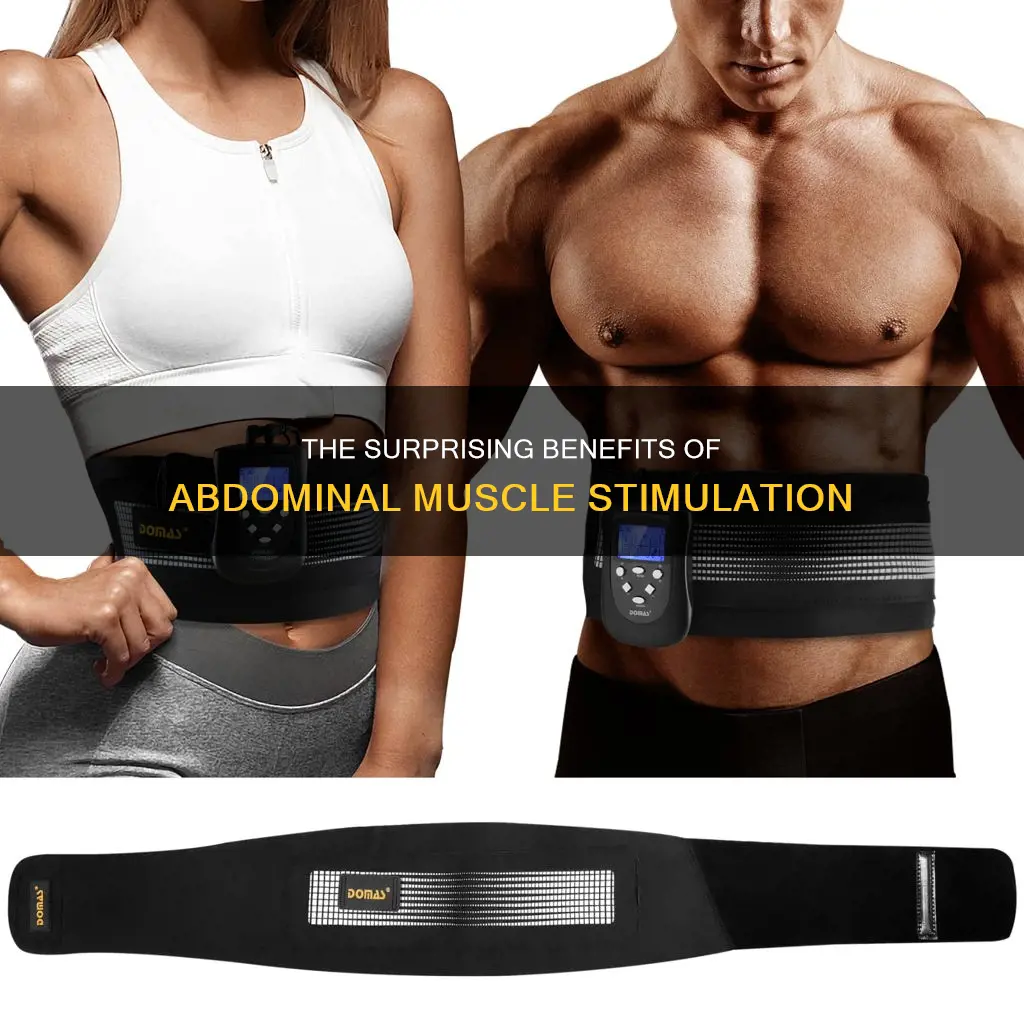 how does the adobminal electric mustle stimultor