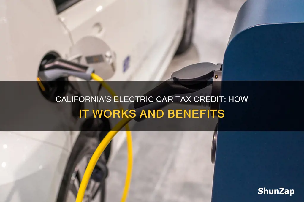 how does the electric car tax credit work california
