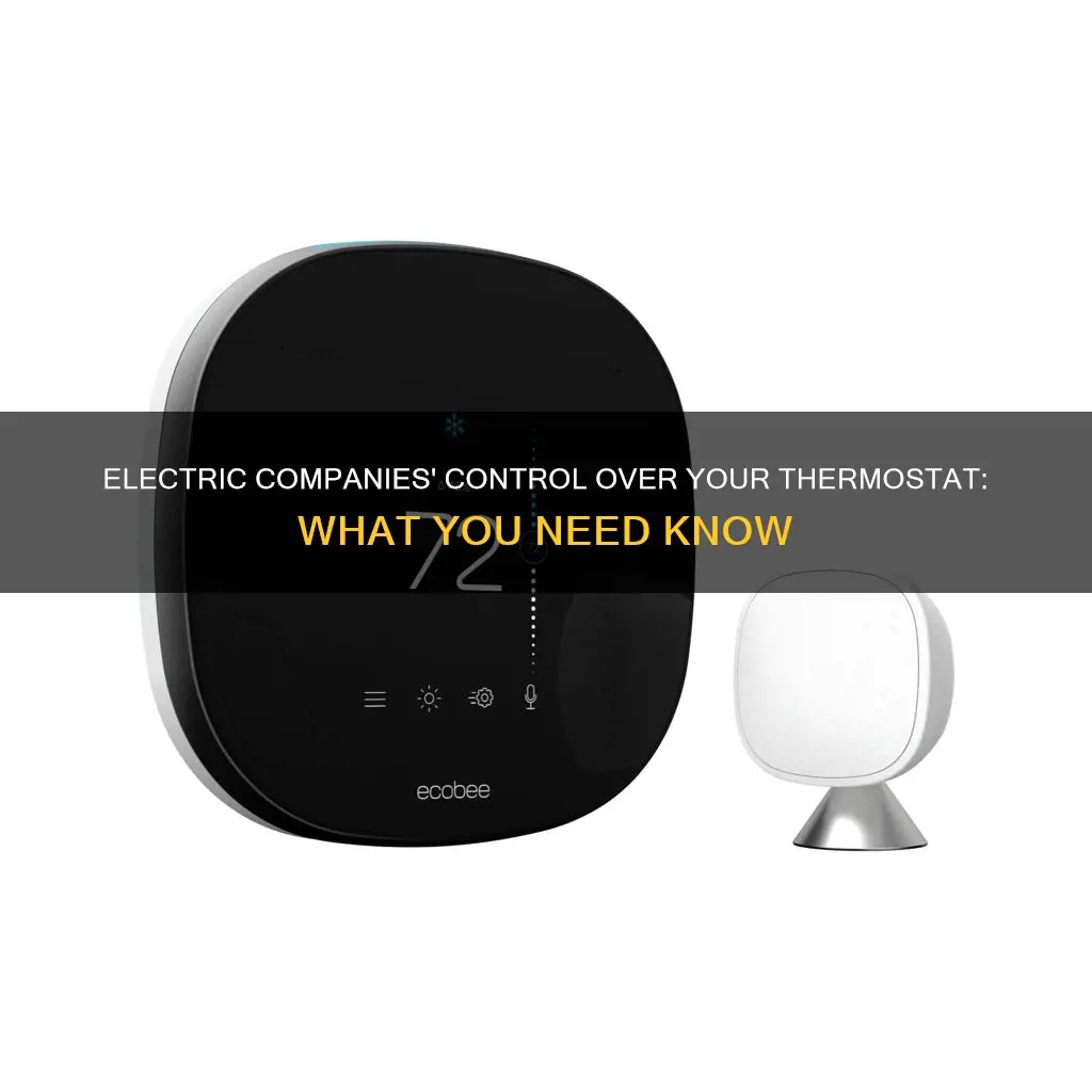 how does the electric company control your thermostat