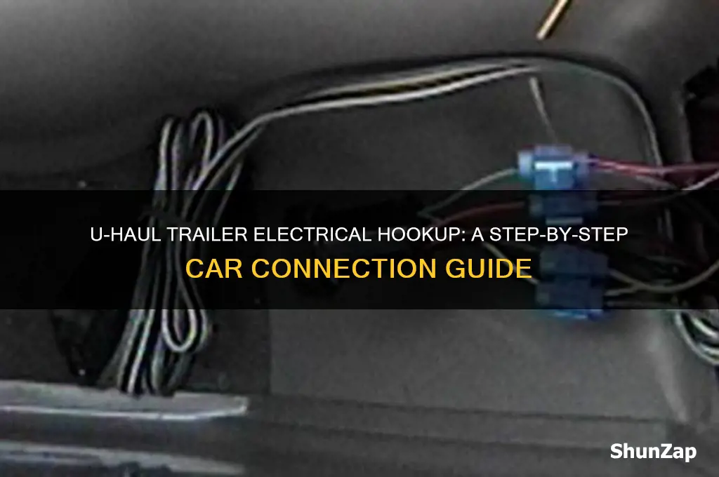 how does the uhaul trailer hook up to car electricly