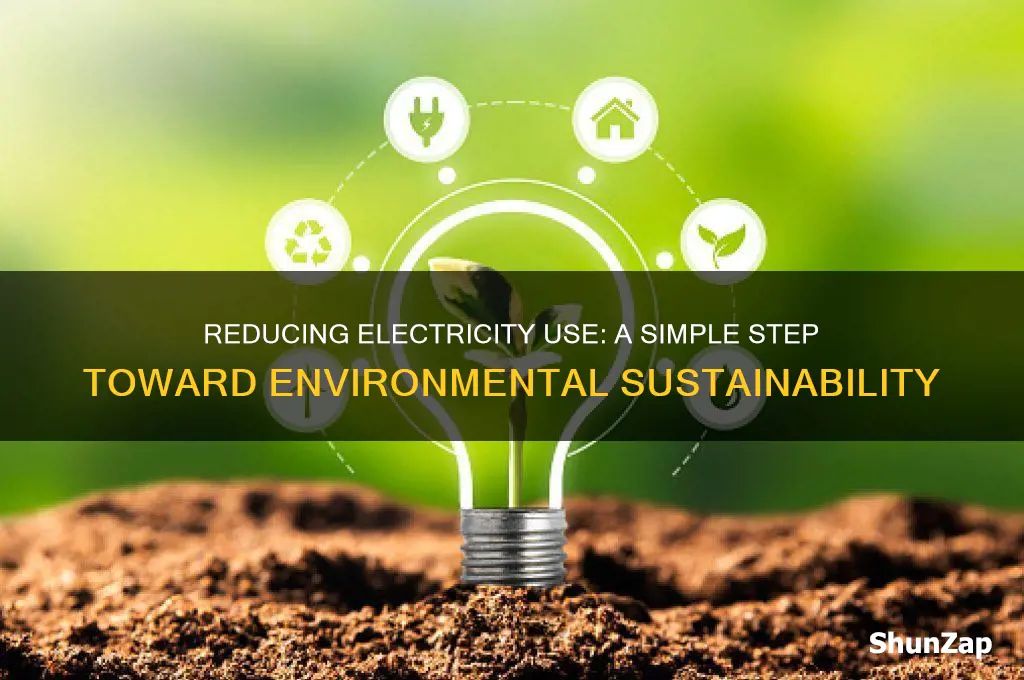 how does using less electricity help the environment