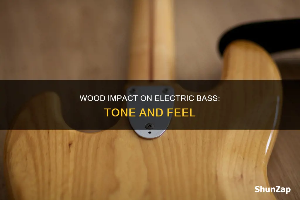 how does wood affect electric bass tone