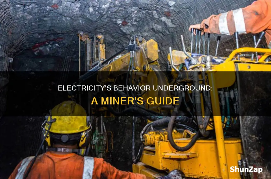 how dose electricity behave in a mine