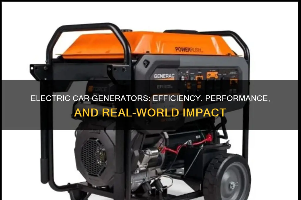 how efficient are electric generators on car