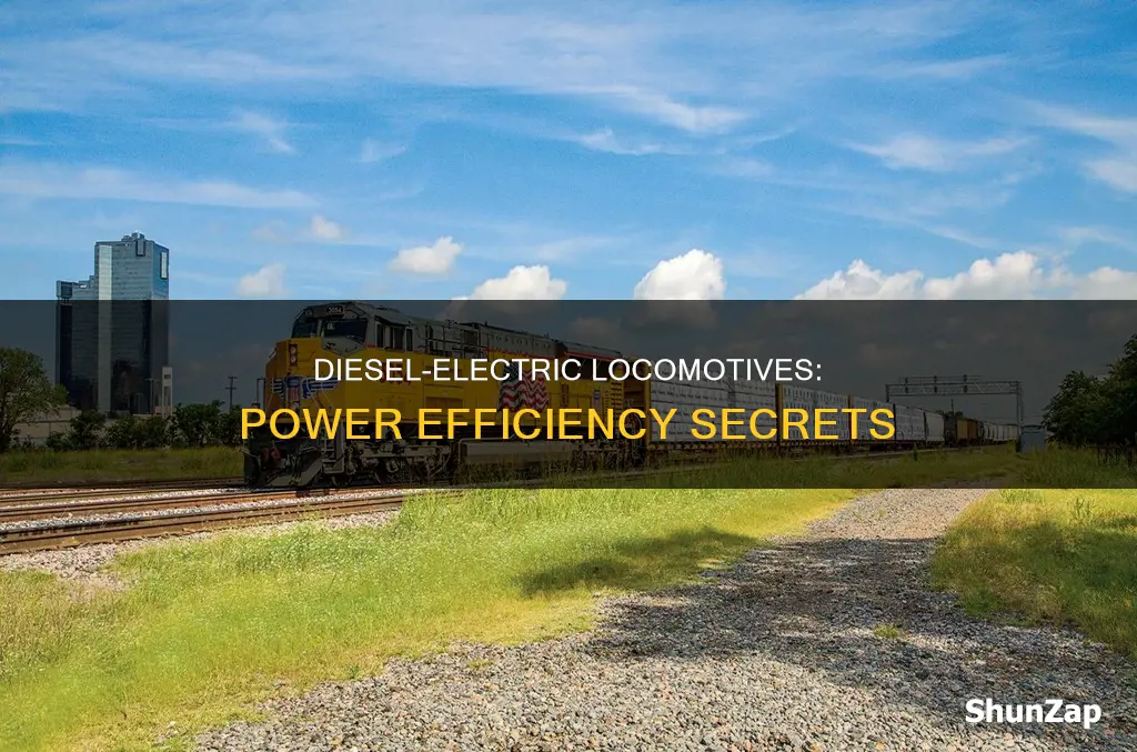 how efficient is a diesel electric locomotive