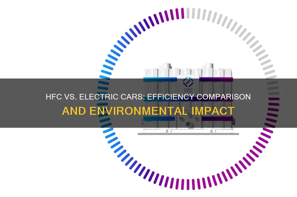 how efficient is an hfc car compared to electric