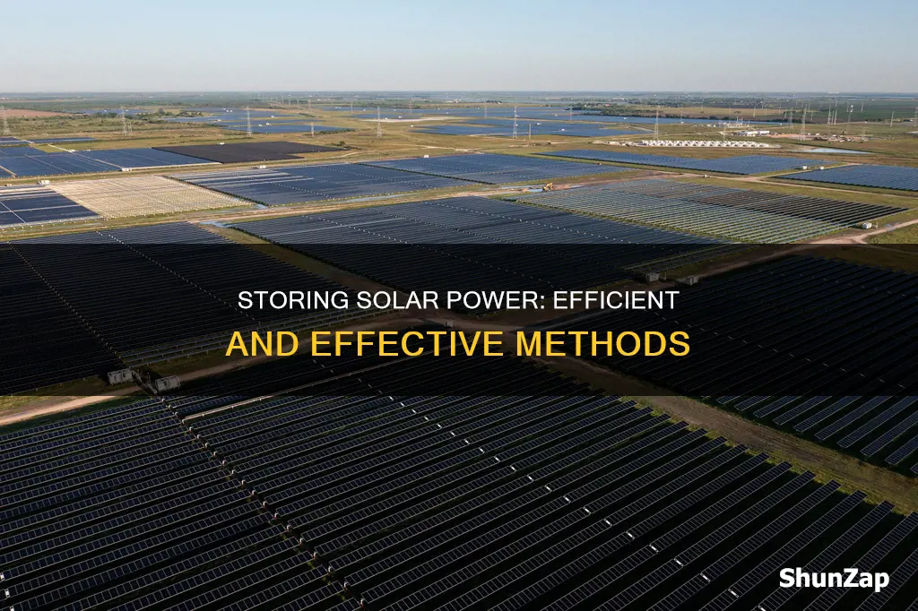 how efficient is storage of solar electricity