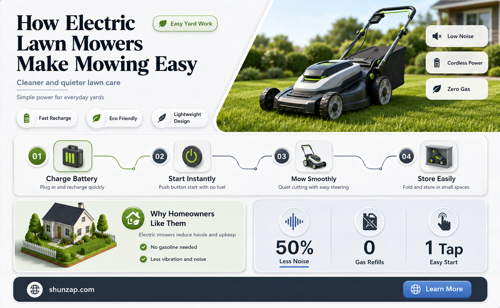 are electric lawn mowers easy to push