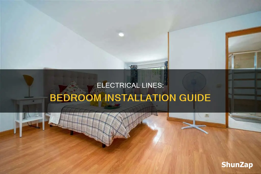 how electrical lines are run in abedroom