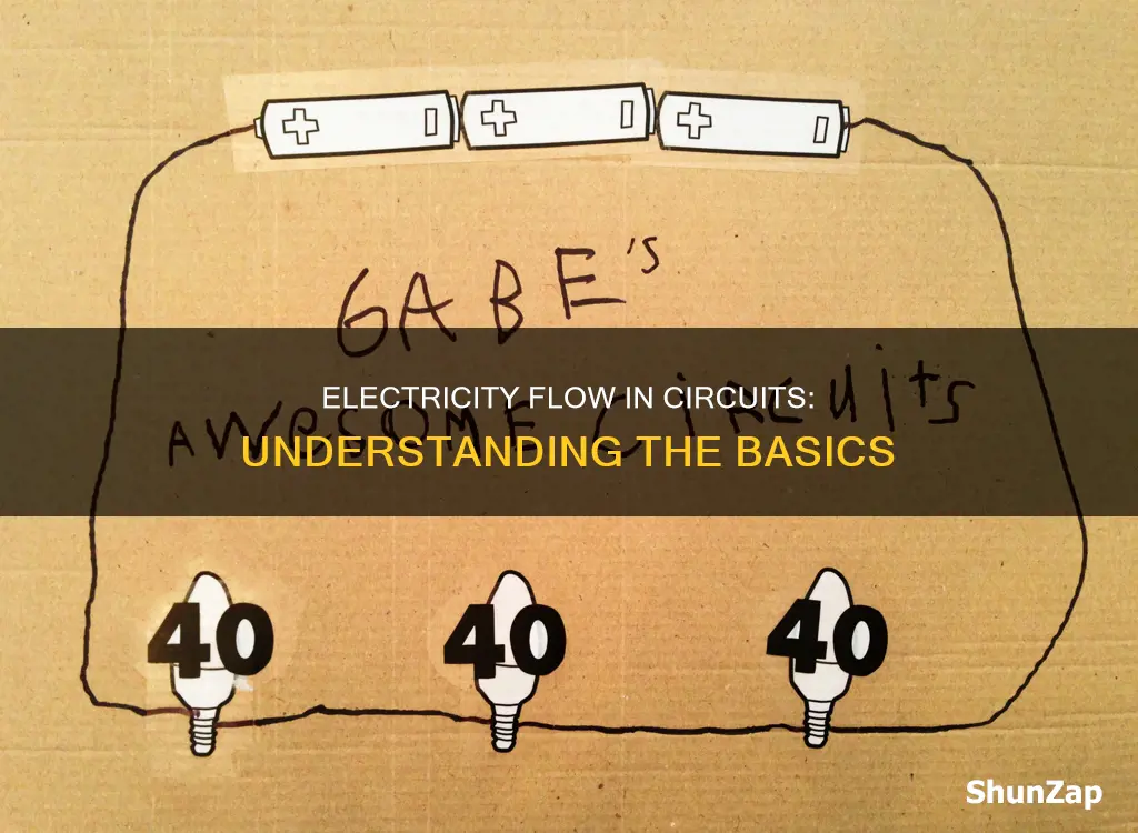 how electricity flows in a simple circuit