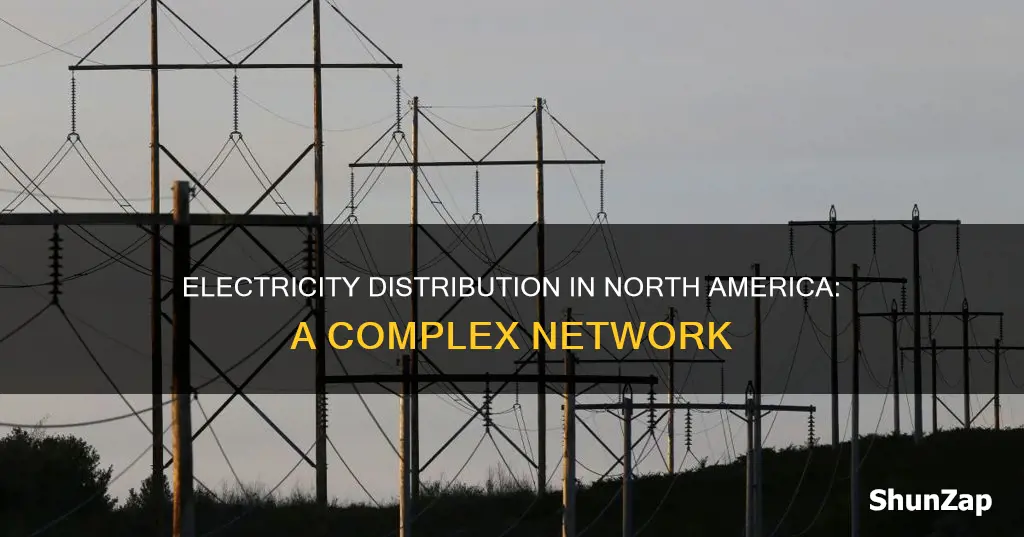 how electricity is distributed in north america