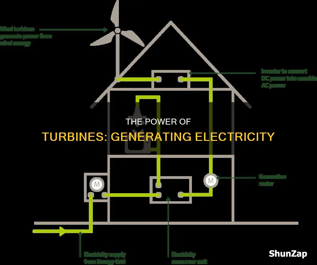 how electricity is made by a turbine