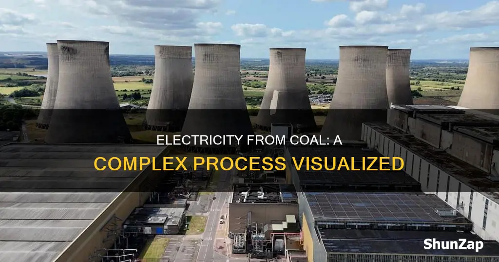 how electricity is made from coal diagram