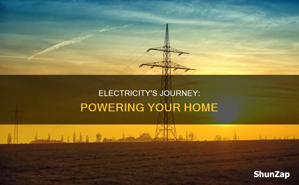 how electricity is transmitted to the home