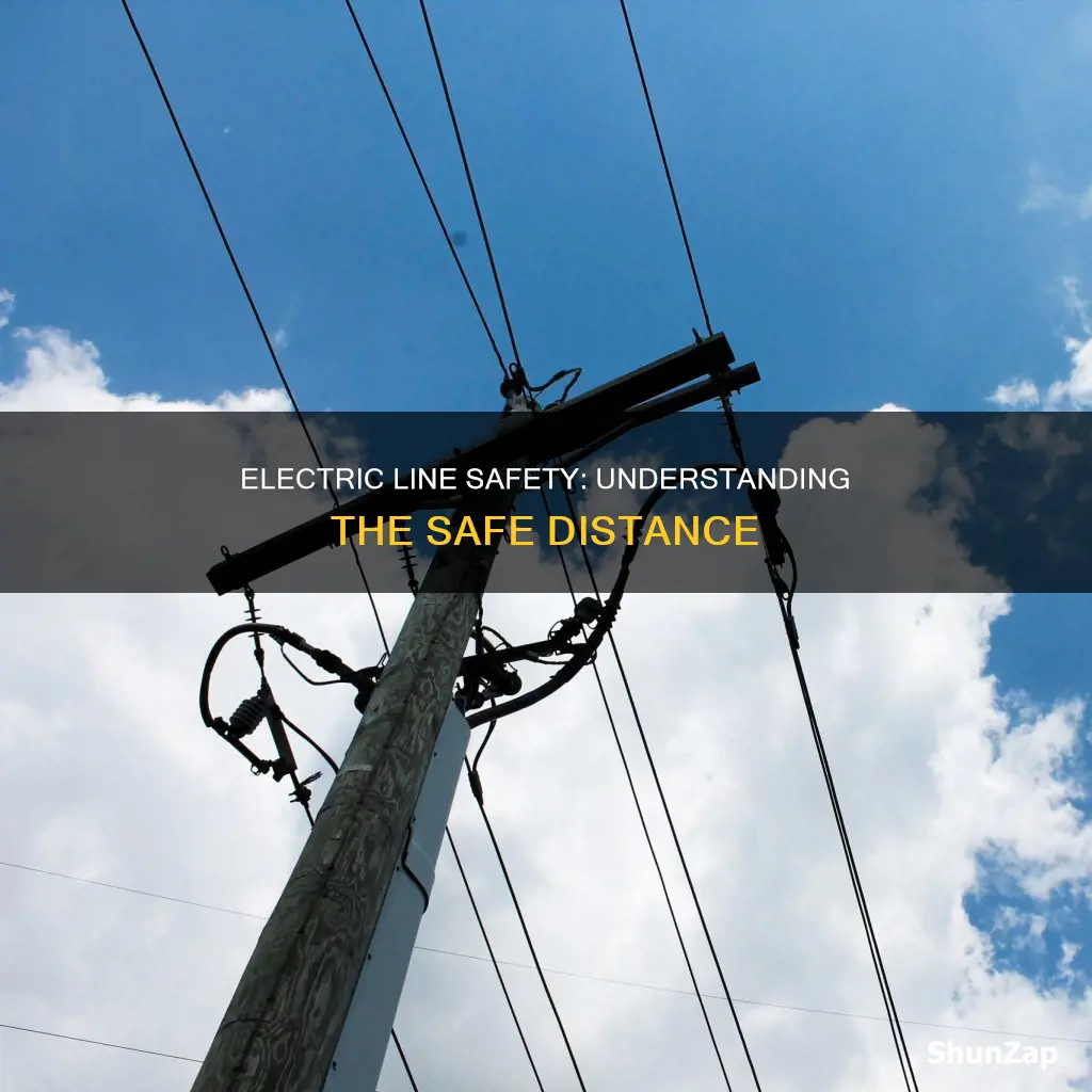 how far away should electric lines be