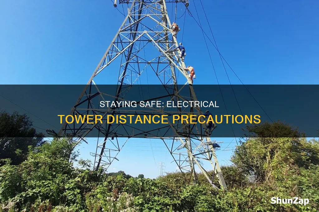 how far from electrical towers is safe