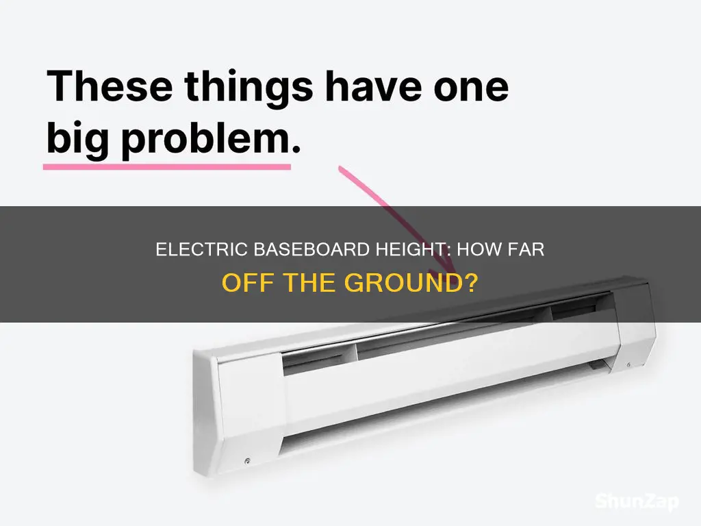 how far off the geound electric basseboard
