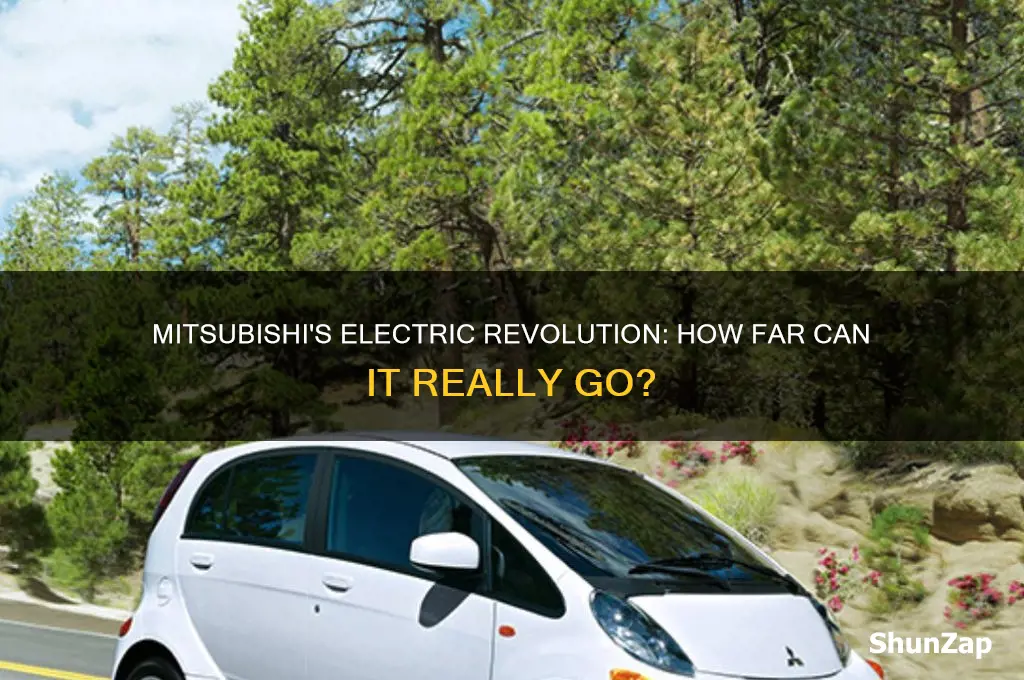 how far will it go mitsubishi all electric car