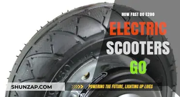 Exploring the Top Speeds of E200 Electric Scooters