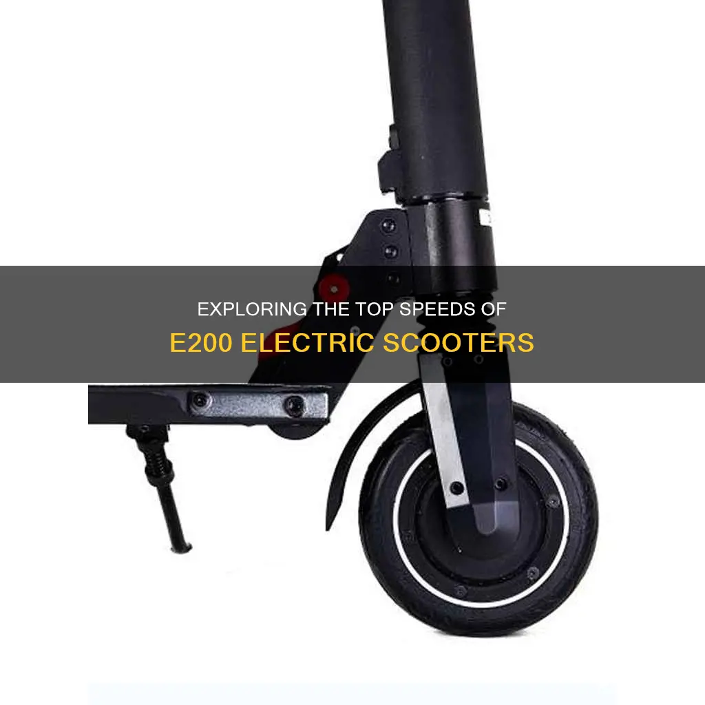 how fast do e200 electric scooters go