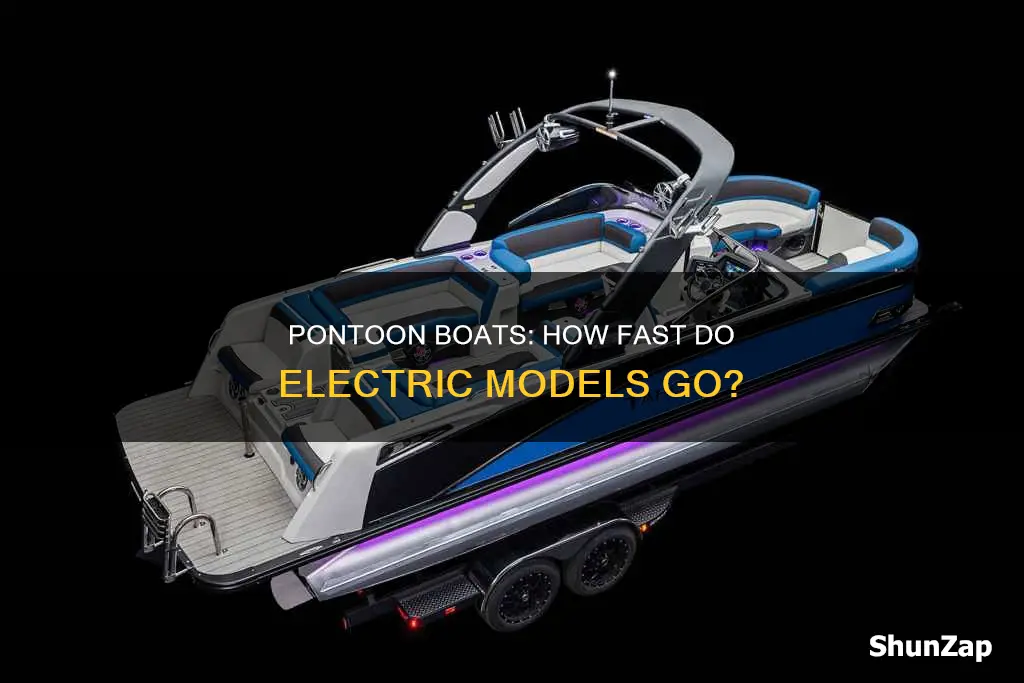 how fast do electric pontoon boats go