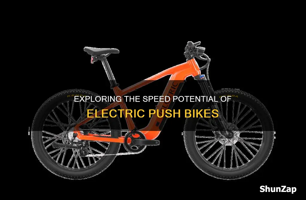 how fast do electric push bikes go