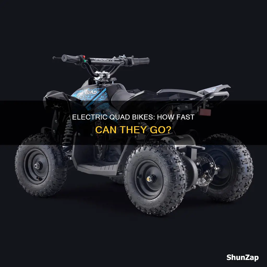 how fast do electric quad bikes go