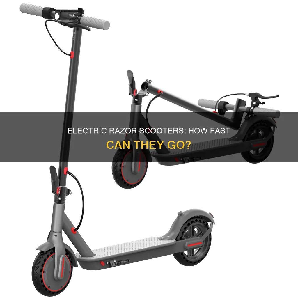 how fast do electric razor scooters go
