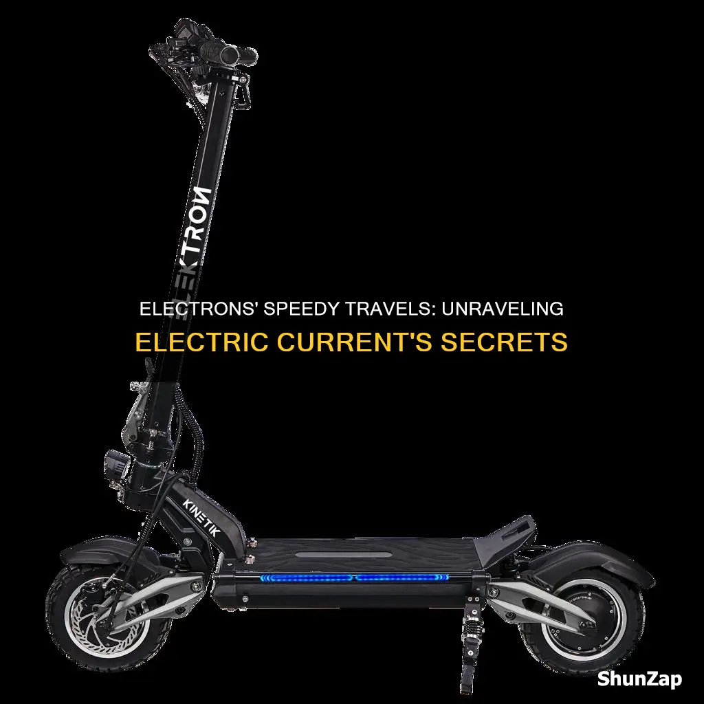 how fast do electrons move in electricity