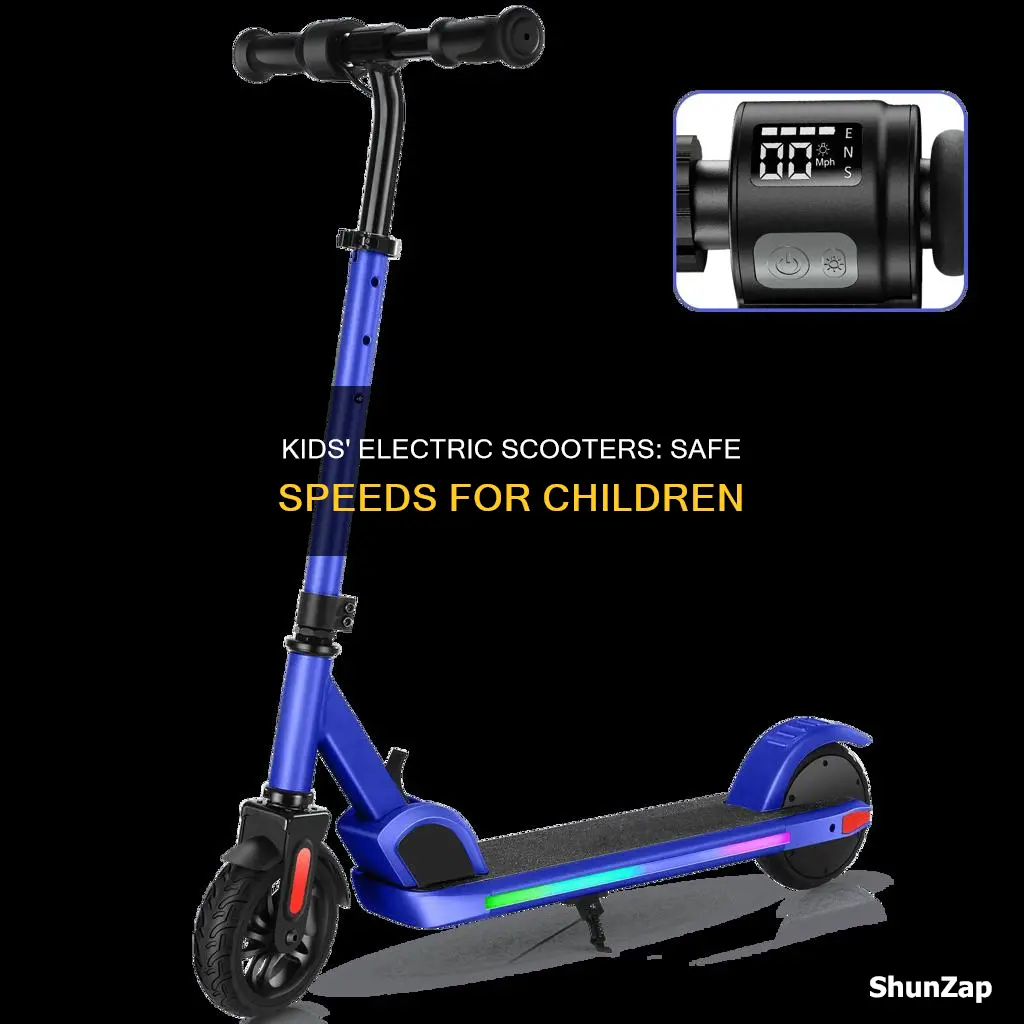 how fast do kids electric scooters go