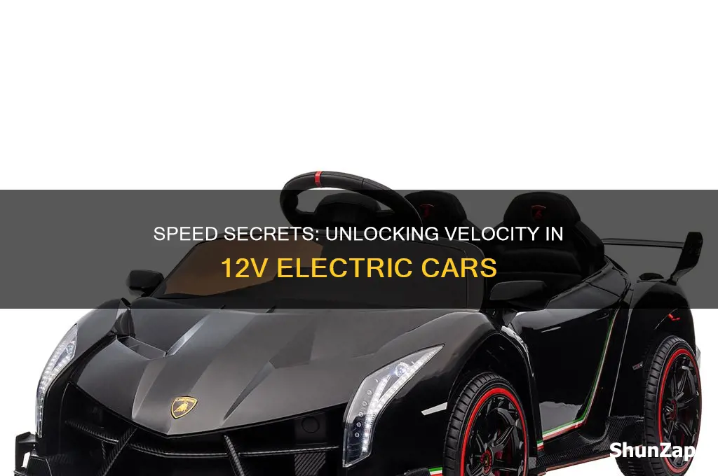 how fast does a 12v electric car go