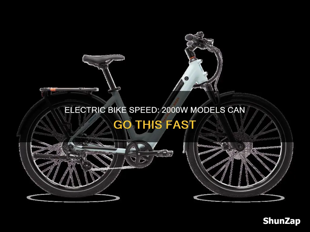 how fast does a 2000w electric bike go