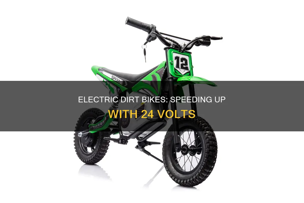 how fast does a 24 volt electric dirt bike go