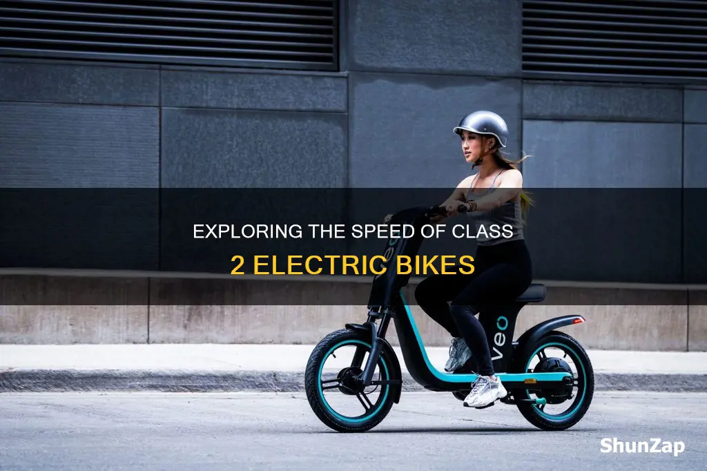 how fast does a class 2 electric bike go