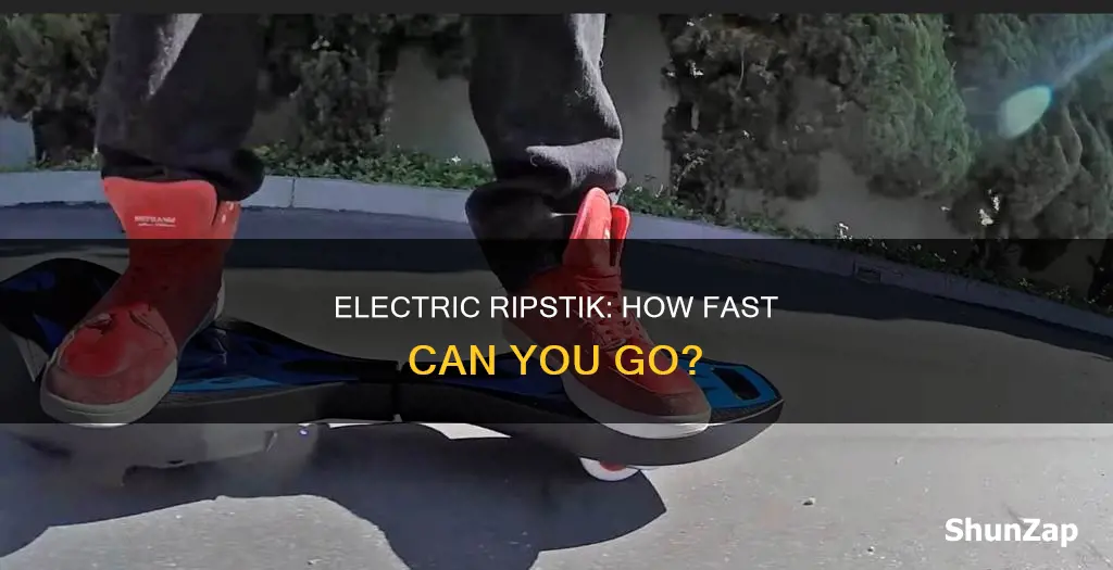 how fast does a electric ripstik go