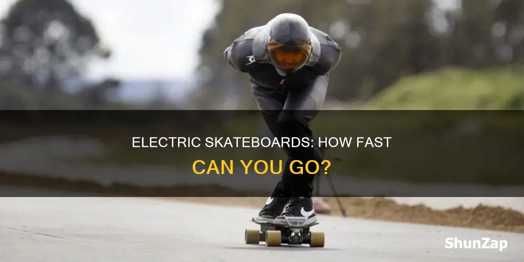 how fast does a electric skateboard go