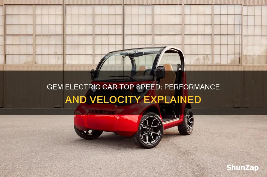 how fast does a gem electric car go