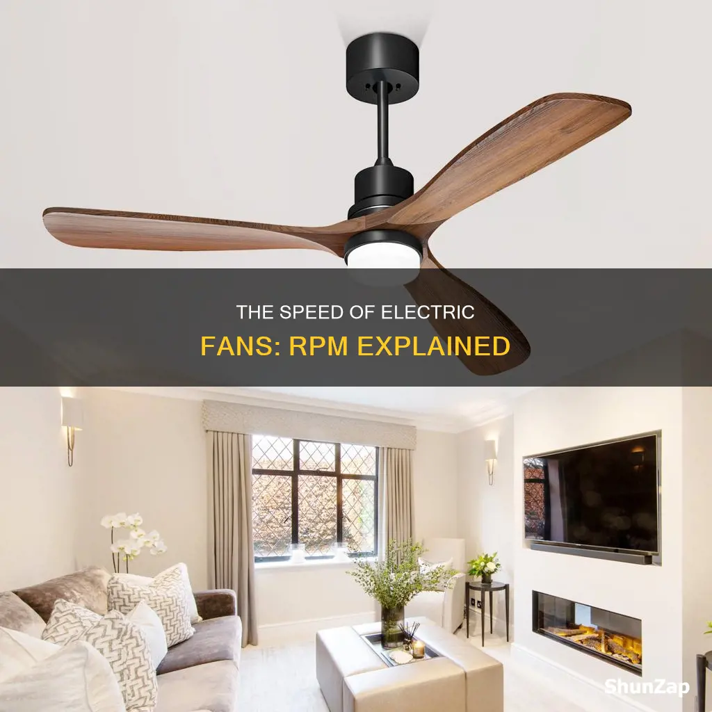 how fast does an electric fan spin