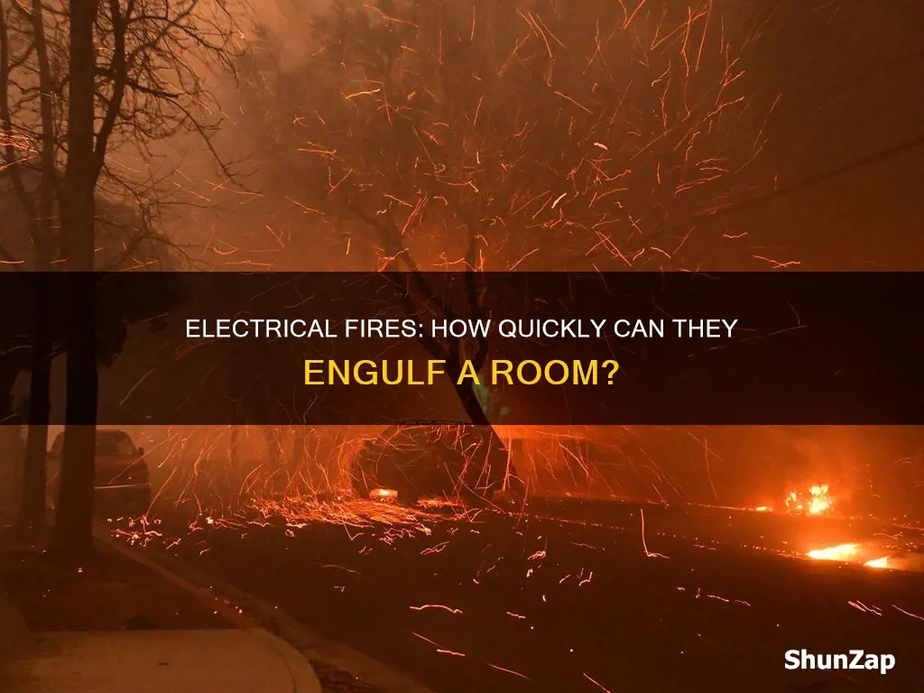 how fast does an electrical fire spread
