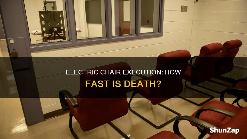 how fast does electric chair kill you