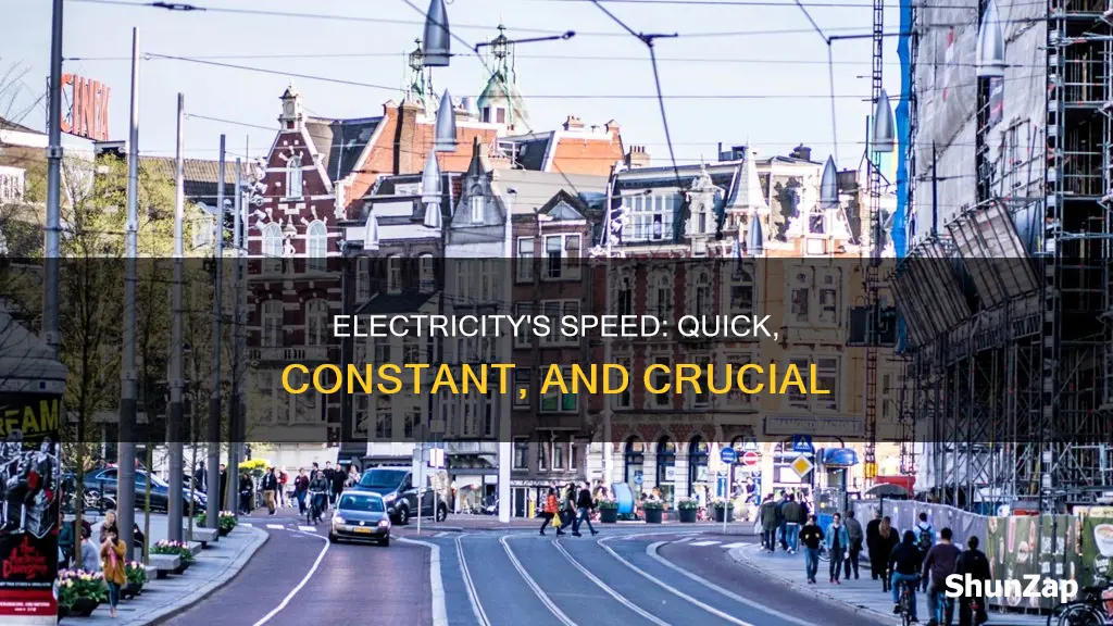 how fast does electricity travel and why