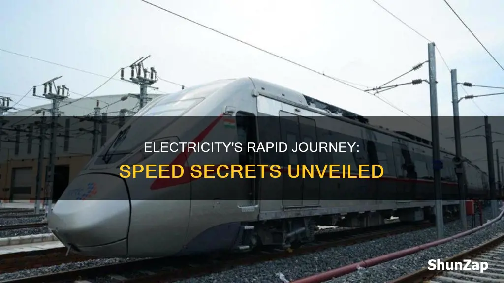 how fast does electricity travel per second