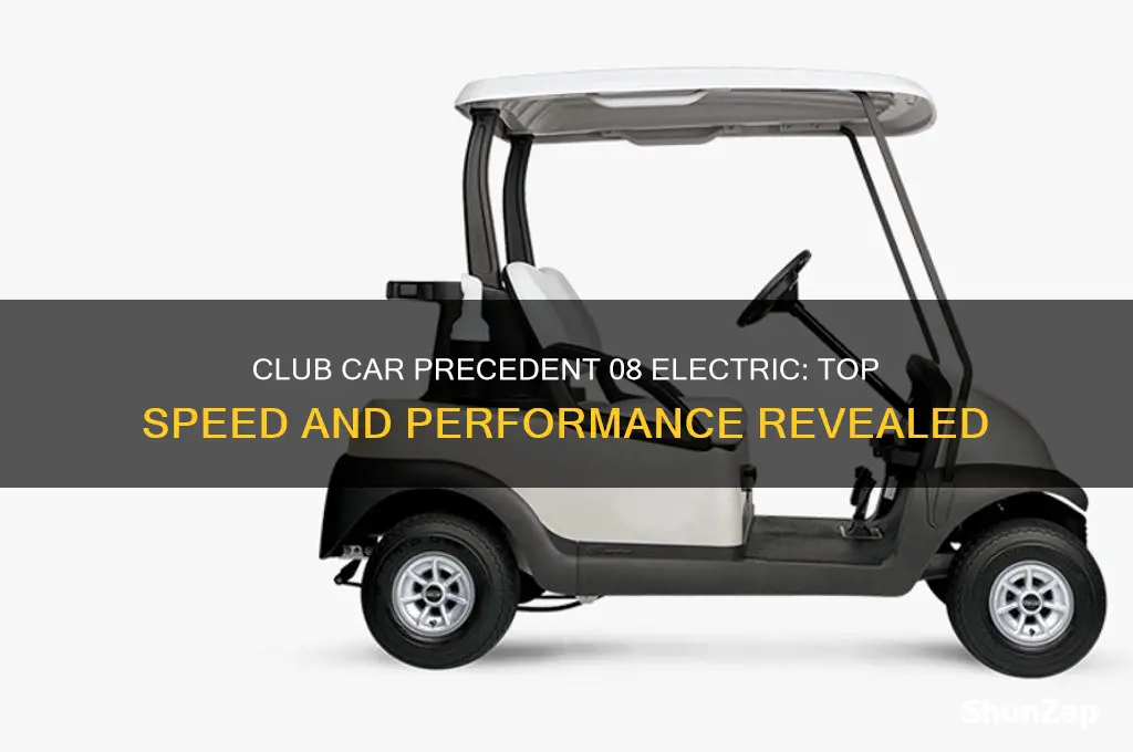 how fast is a 08 club car precedent electric