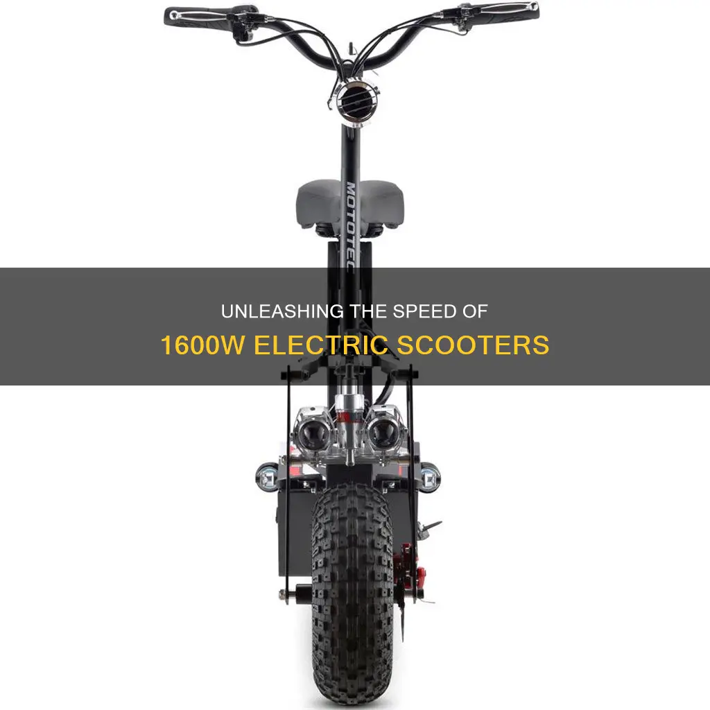 how fast is a 1600w electric scooter